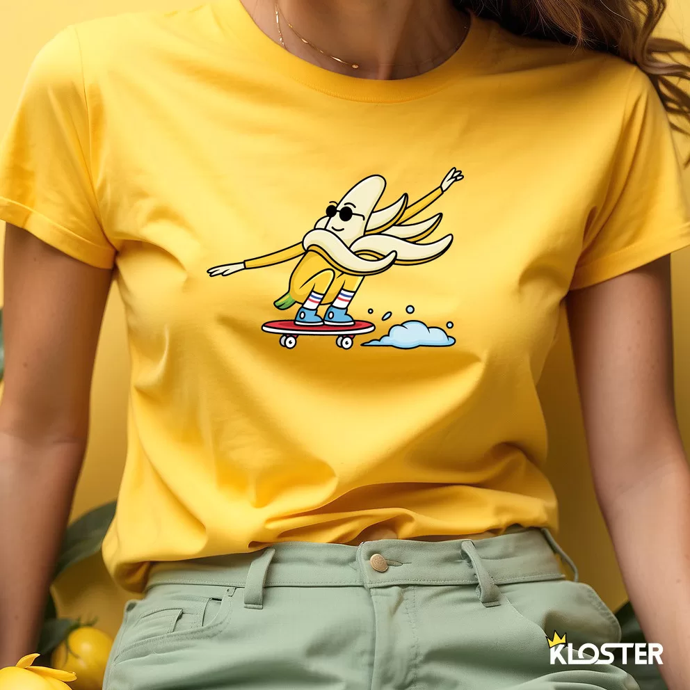 Camiseta Banana Skate Masculina Feminina  Unissex - 100% Algodão