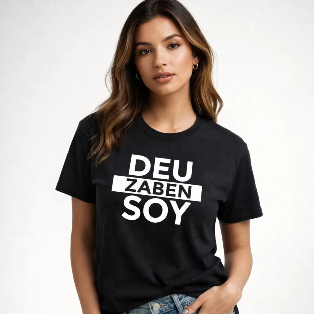 Camiseta Humor Cristão Deus Abençõe 100 % Algodão