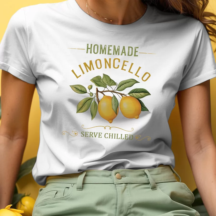 Camiseta Algodão Limoncello Limão - Tecido Premium