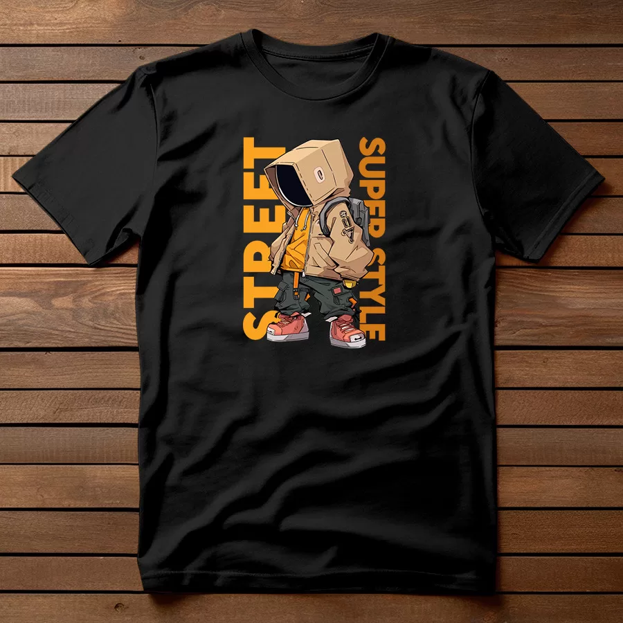 Camiseta Robo Street Super Style - Skatista Desenho