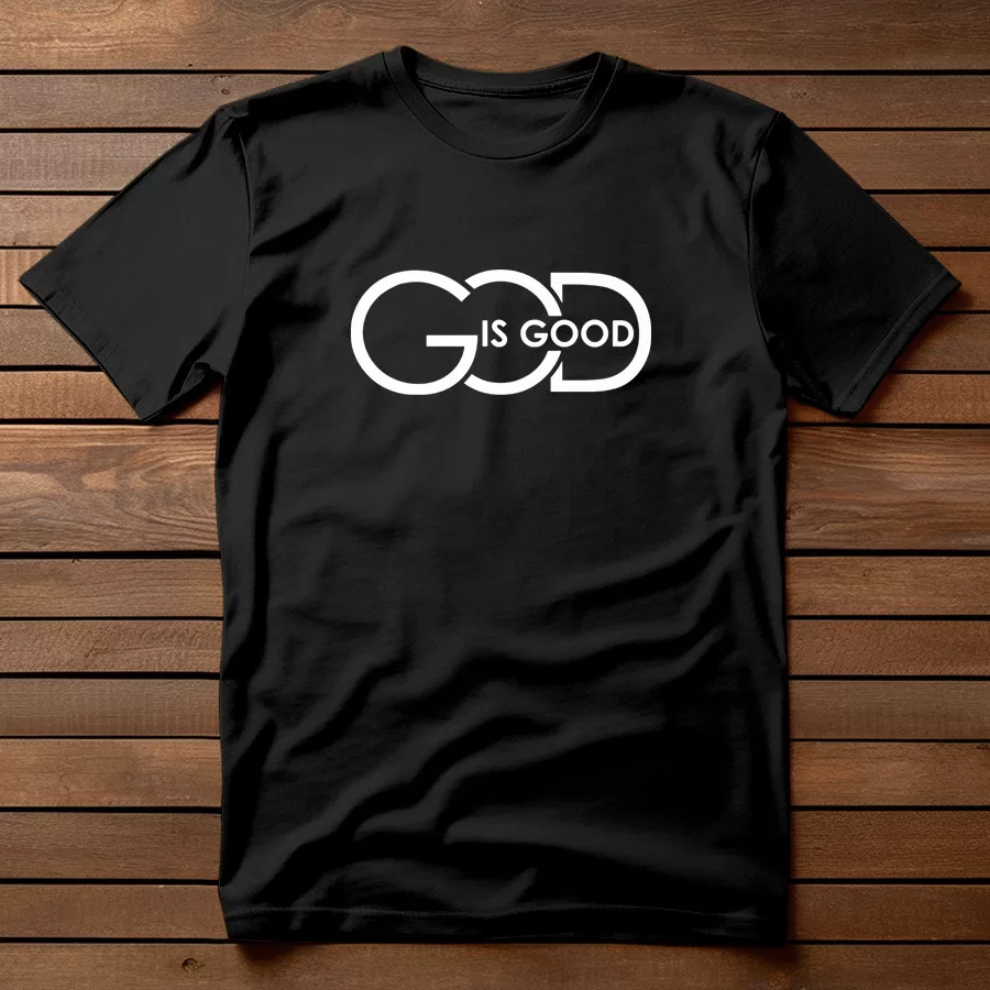 Camiseta Evangélica Cristã God is Good - Deus é Bom -  100% Algodão