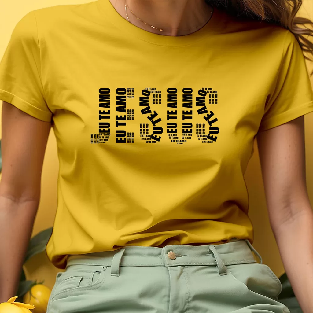 Camiseta Jesus Eu Te Amo Cristã 100% Algodão