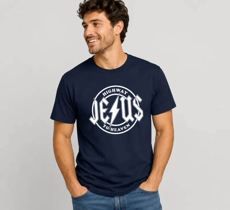 Camiseta Cristã ACDC Higway To Haven Jesus